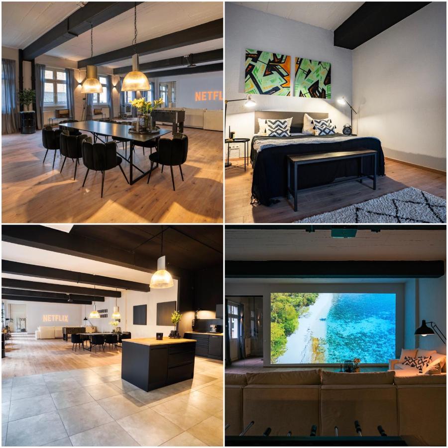 Design Loft - 200Qm2 - Heimkino - Bestlage - Parkplatz Wiesbaden Esterno foto